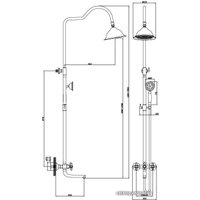 Душевая система  Diadonna Д80-335314