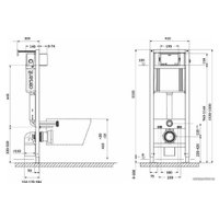 Инсталляция для унитаза Cersanit Aqua Smart M 40 63475 + P-BU-MOV/Cg