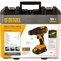 Дрель-шуруповерт Denzel BLDL-IB-IB-18-02 (с 2-мя АКБ, кейс)