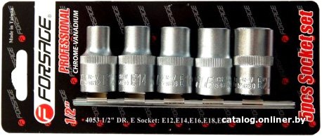 Набор головок слесарных FORSAGE F-4053 (5 предметов)