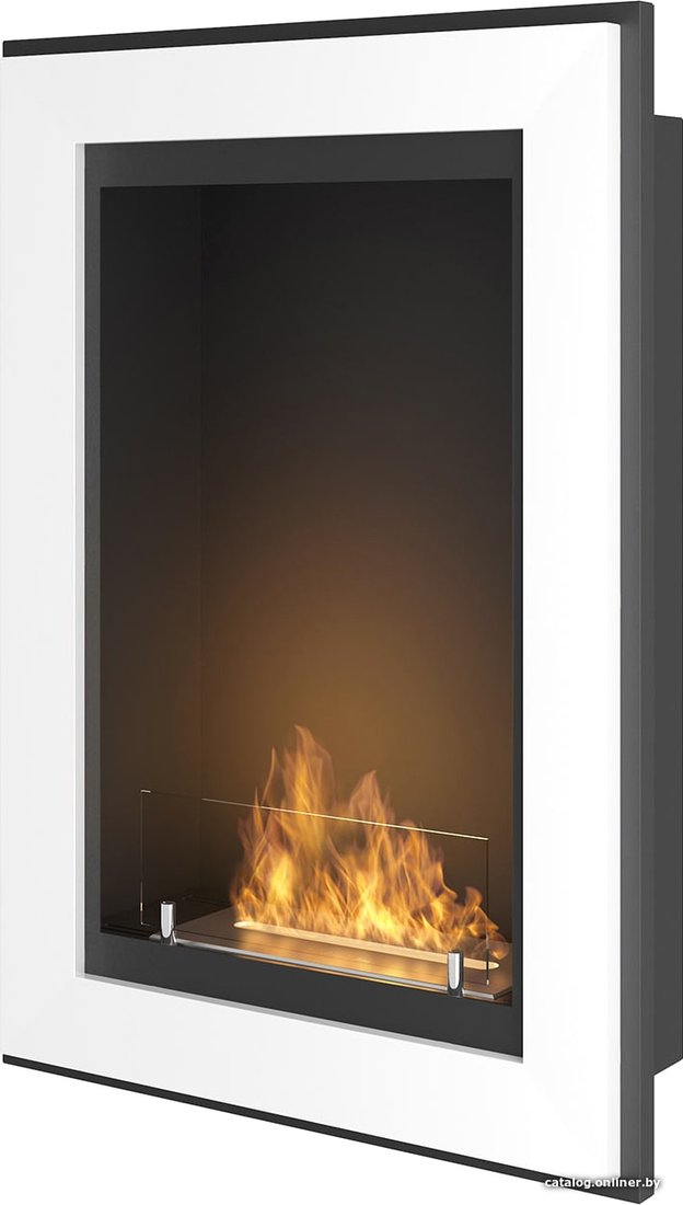 Биокамин SimpleFire Frame 550 (белый, со стеклом)