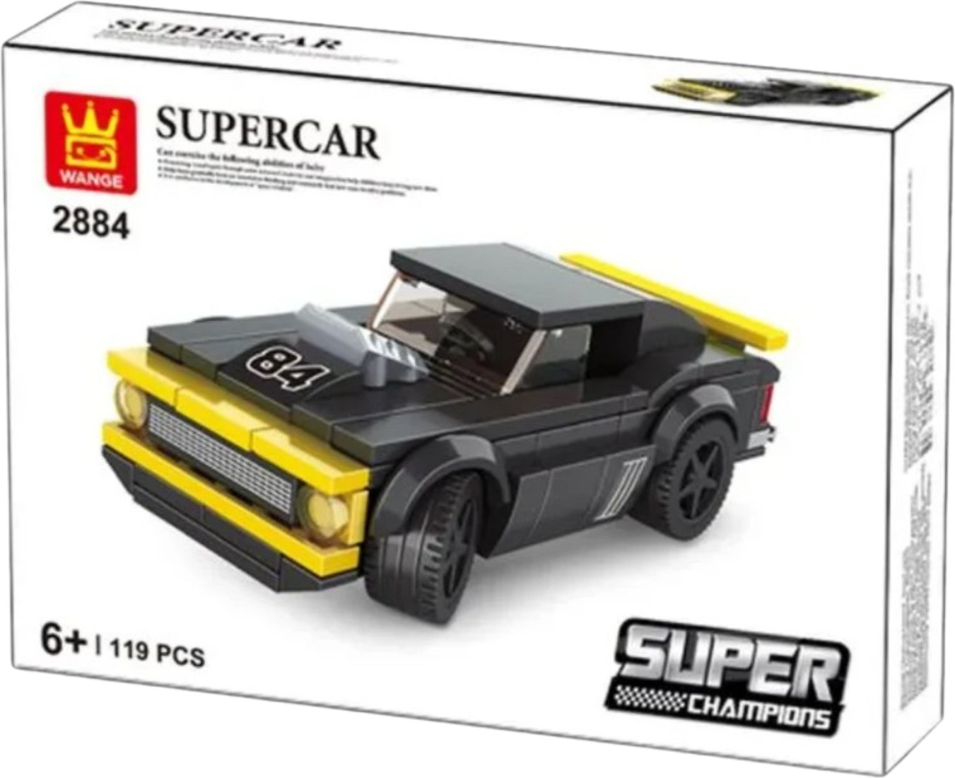 

Конструктор Wange Спорткар - 84 143664 (119эл)