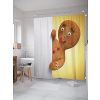 Шторка-занавеска для ванны JoyArty Любопытный человечек sc_38360