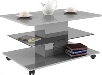 Журнальный столик Bon Mebel Bergamo 1 (эмаль серый глянец)