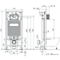 Унитаз подвесной Deante Anemon CDZS6ZPW