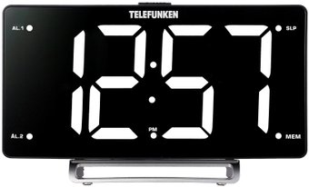 Настольные часы TELEFUNKEN TF-1711U (черный/белый)
