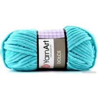 Пряжа для вязания Yarnart Dolce 100% микрополиэстер 746 100 г (120 м, лазурный)