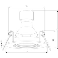 Точечный светильник Elektrostandard City 25054/01 (белый)