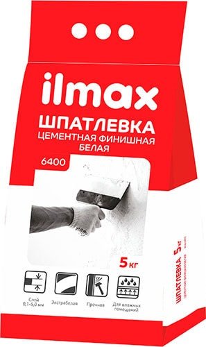 

Шпатлевка ilmax 6400 (5 кг)