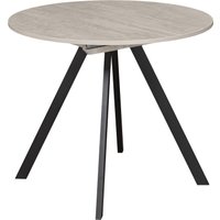 Кухонный стол Древпром М156 Пралеска ДП1-02-11 (шелковый камень/черный матовый)