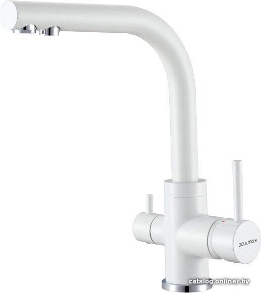 Смеситель Paulmark Essen 213011-431TW (белый матовый)
