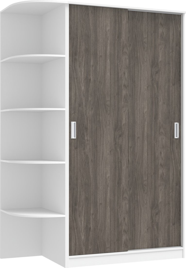 

Шкаф-купе Кортекс-мебель Лагуна ШК04-00 (белый/орех элия, левая консоль)