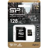 Карта памяти Silicon-Power Golden Series High Endurance microSDXC SP128GBSTXDV3V1HSP 128GB (с адаптером)