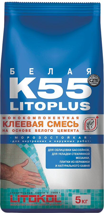 

Клей для плитки Litokol Litoplus K55 (5 кг)