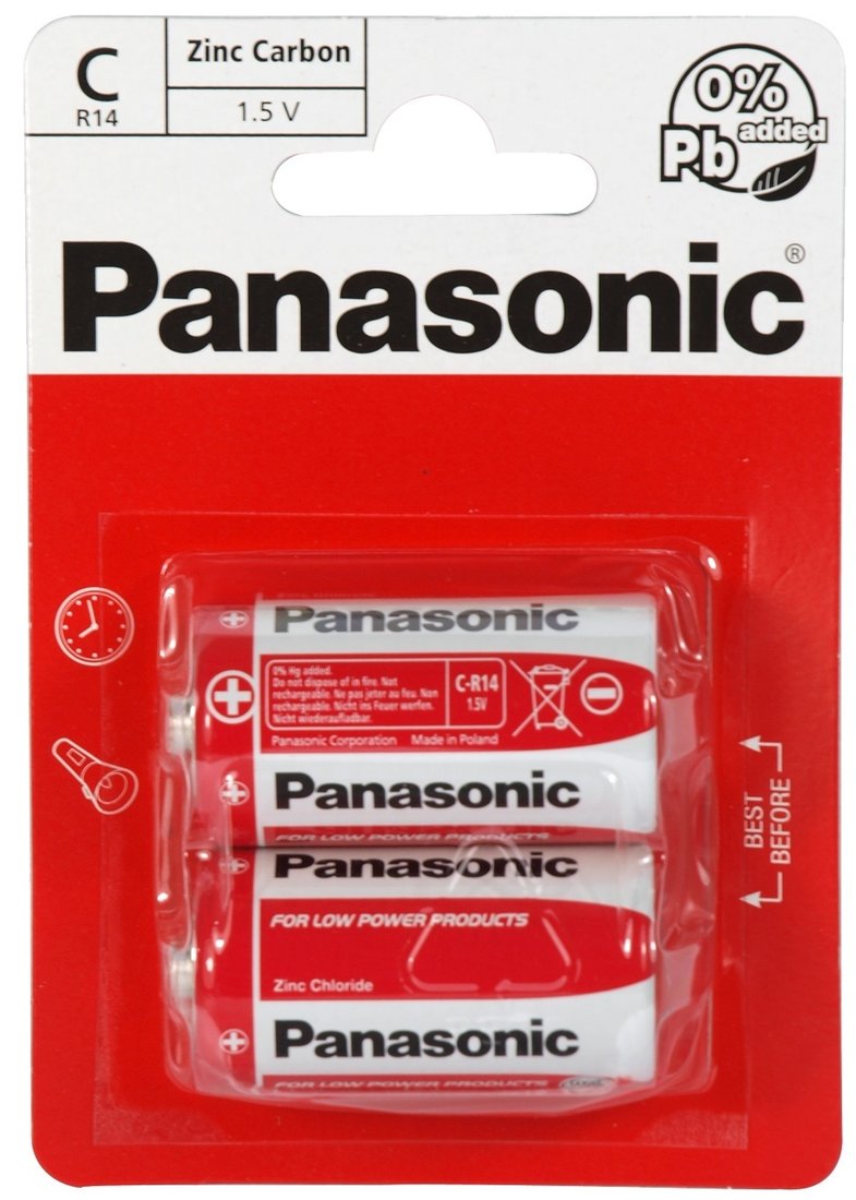 

Батарейка Panasonic Zinc Carbon C 2 шт. [R14RZ/2BP]