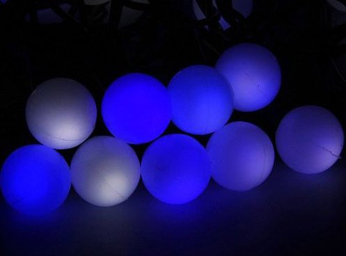 

Новогодняя гирлянда Luazon Метраж Шарики Led-100 (10 м, белый/синий) [1080045]