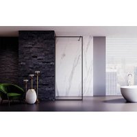 Душевая стенка Veconi 70x200 KR81B-70-01-C8 (стекло прозрачное/черный)