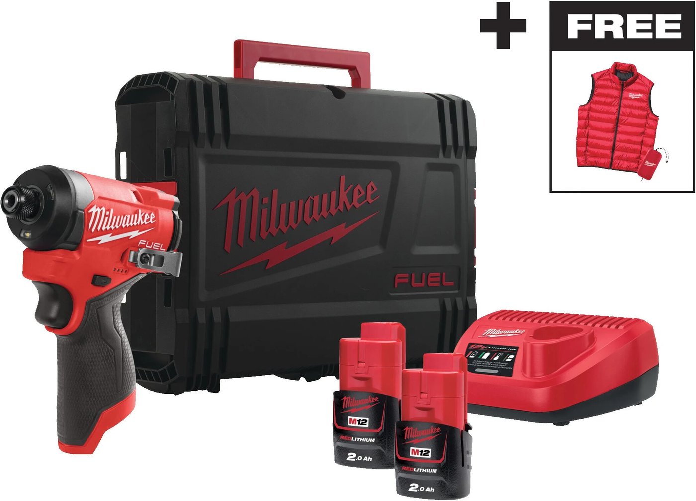 

Винтоверт Milwaukee M12 FID2MC-202X Fuel 4933499462 (с 2-мя АКБ, кейс)