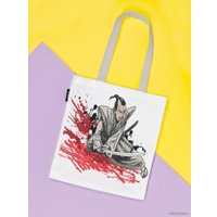 Сумка шоппер JoyArty Самурайская кровь ткань под лен bsh_18264