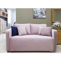 Диван Nord Star Эльф Авелина (велюр, розовый)