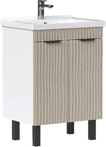 

Volna Тумба под умывальник Lotty 60.2D Миранда (латте, напольная)