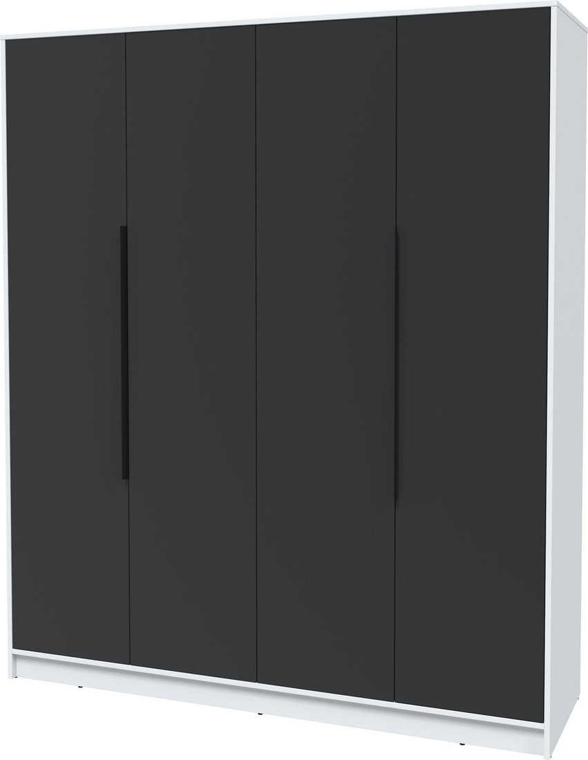 

Шкаф распашной Интерлиния Концепт КТ-Ш4 (антрацит/белый платинум)