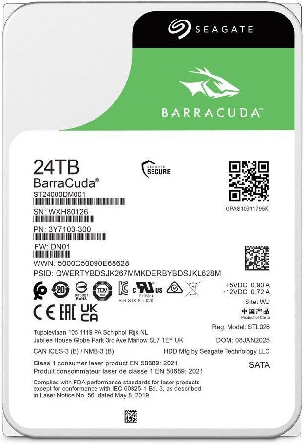 Seagate Barracuda 24TB ST24000DM001 жесткий диск купить в Минске