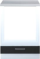 

Шкаф напольный Интерлиния Мила Gloss НШ60д (черный)