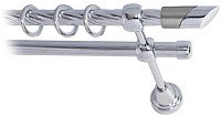 

Карниз для штор Lm Decor Луна 056 2р витой (хром, 1.8м)