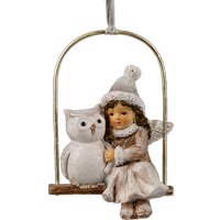 Елочная игрушка Erich Krause Decor. Ангел и совенок 62425