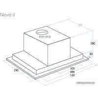 Кухонная вытяжка Akpo Neva II 60 WK-9 (нержавеющая сталь)