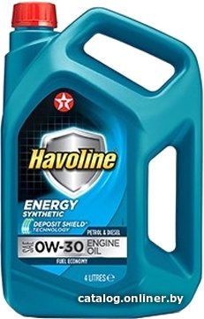 Моторное масло Texaco Havoline Energy 0W-30 4л