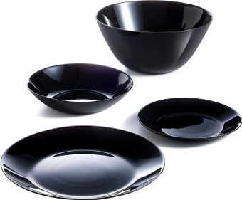 Набор тарелок Luminarc Zelie V3915 (19шт, черный)
