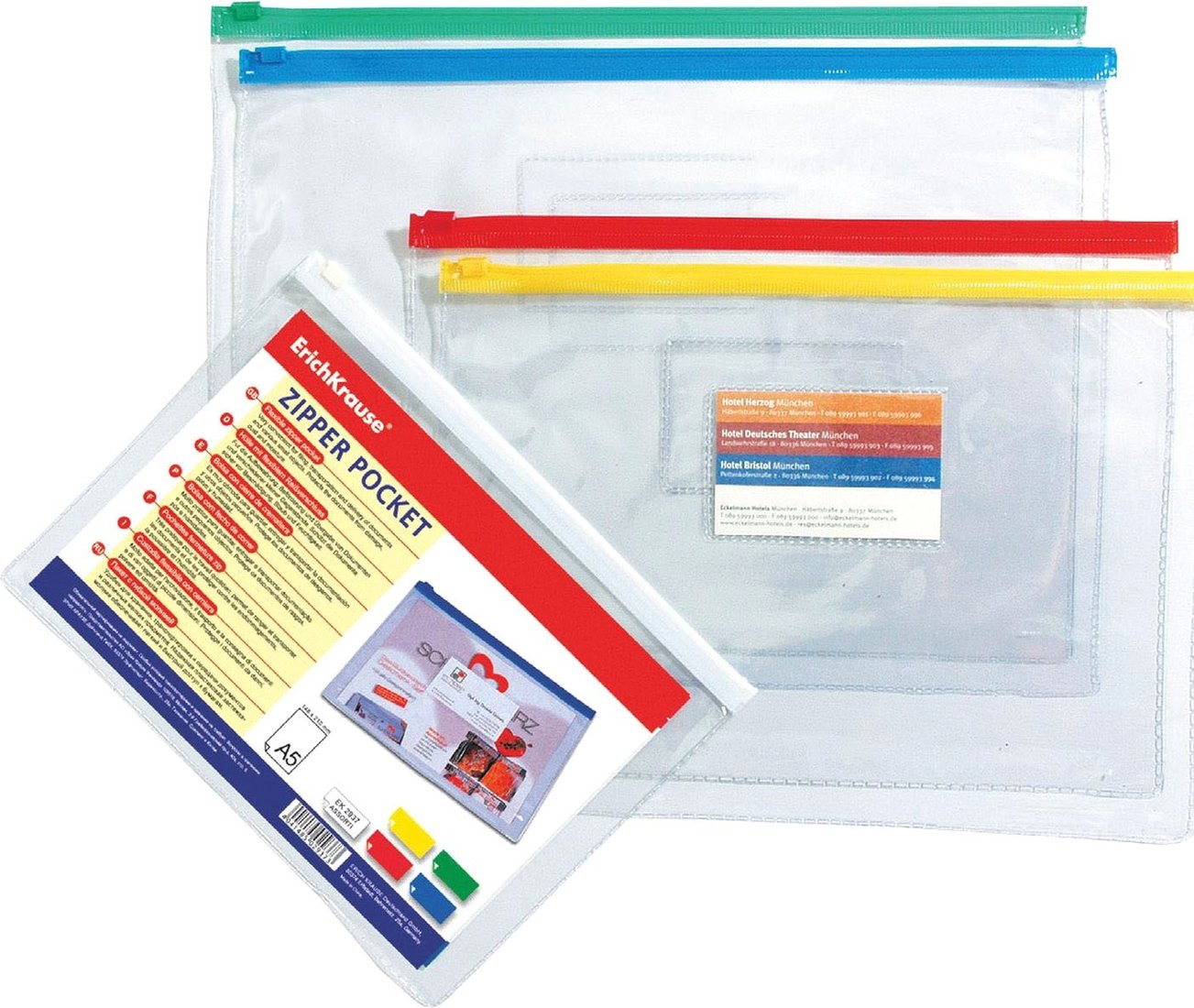 

Папка для бумаг Erich Krause PVC Zip Pocket 2935