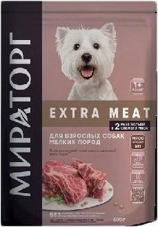 

Сухой корм для собак Мираторг Extra Meat с говядиной Black Angus для мелких пород 600 г