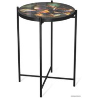 Журнальный столик Sheffilton SHT-CT8-3 (ночной цветок/черный муар)