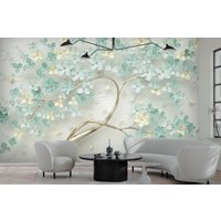 Фотообои Vimala 3D Дерево-мята 270x400