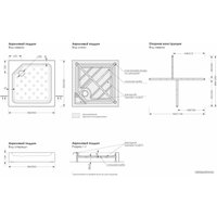 Душевой поддон Метакам Universal Black N 90x90 АПS_013576 (квадратный)