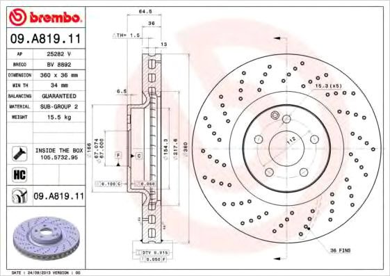 

Brembo 09A81911