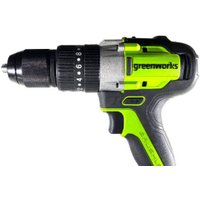 Ударная дрель-шуруповерт Greenworks GD24DD60 3704107CUA (с 2-мя АКБ, кейс)