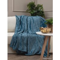 Плед Tex Republic Elite Клетка Фланель Евро 93389 (синий)