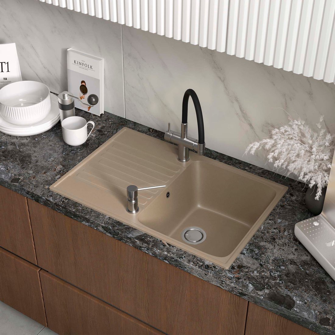 

Кухонная мойка Reflexion Bolero RF0574BE