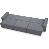 Диван Mio Tesoro Дюссельдорф 293 1.5ек-1.5ек-1.5ек (1173 Savanna Plus Grafit)