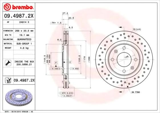 

Brembo 0949872X