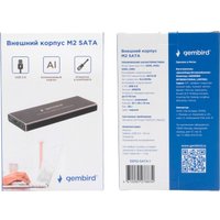 Бокс для накопителей M.2 Gembird EEM2-SATA-1