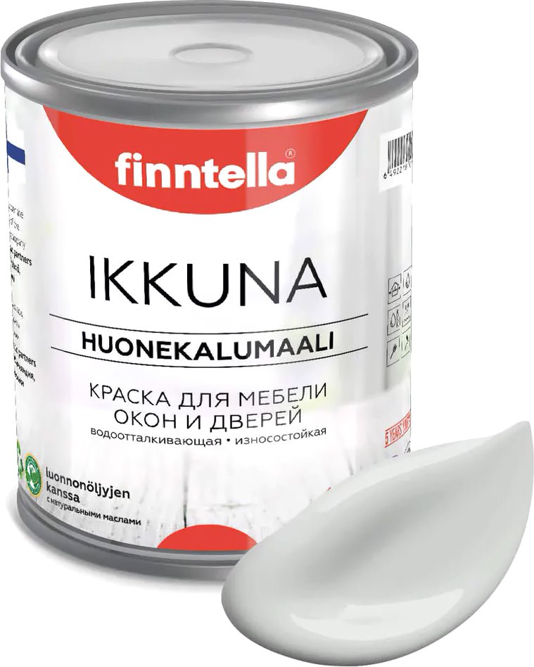 

Краска Finntella Ikkuna Tuhka F-34-1-1-FL063 0.9 л (светло-серый)