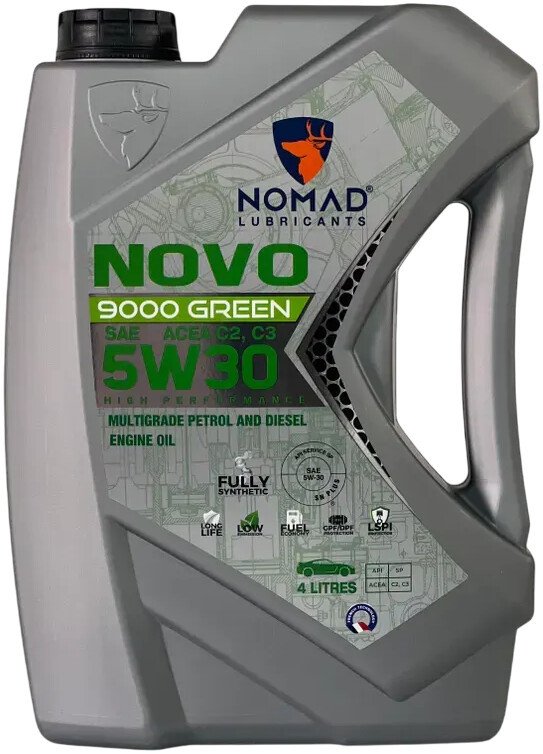 Моторное масло Nomad Novo 9000 Green 5W-30 ACEA C2/C3 4л