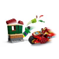 Конструктор LEGO Super Heroes Железный человек на мотоцикле и Халк 76287