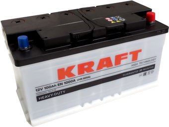 Автомобильный аккумулятор KRAFT 100 R KR100.0