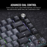 Клавиатура Corsair K65 Plus Wireless (темно-серый, Corsair MLX Red, нет кириллицы)